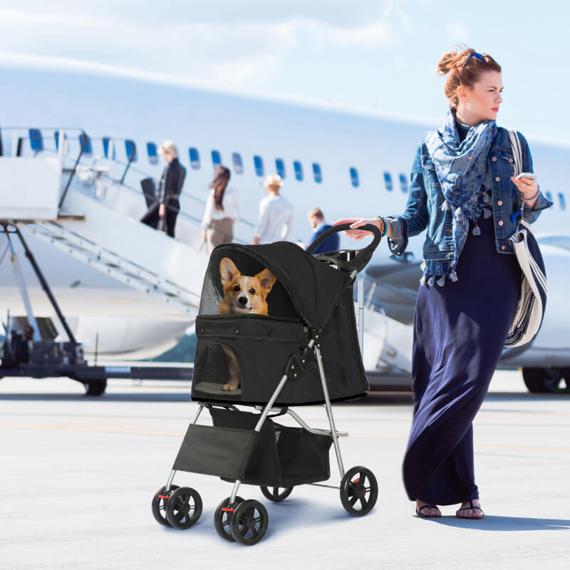 Pouvez-vous utiliser une poussette pour animaux de compagnie dans les aéroports ?