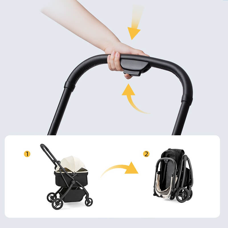 Pet Stroller Folding Methods